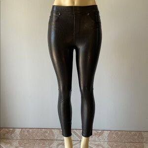 SPANX Faux Leather Leggings in Black